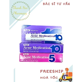 Kem giảm mụn Clear Up Acne Medication 5 - Benzoyl peroxide 5%