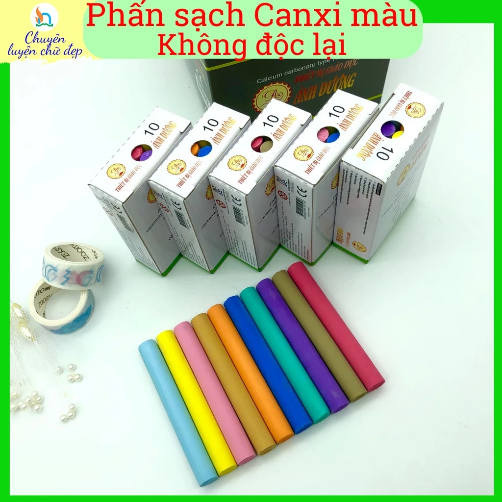 Phấn viết bảng I Phấn sạch Cleany - màu