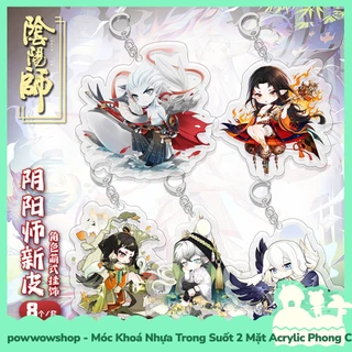 [Sẵn VN - Hỏa Tốc] Móc Khoá Nhựa Trong Suốt Acrylic 2 Mặt Mẫu Nhân Vật Game Âm Dương Sư Onmyoji ArtStyle