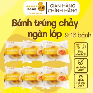 Bánh trứng chảy ngàn lớp tan chảy nhân trứng muối thơm ngon | Ăn Vặt Jamay Food