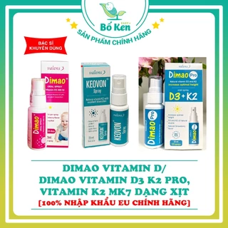 Shop Bố Ken Dimao Vitamin D3 K2 Pro, Keovon Vitamin K2 Mk7 Dạng Xịt [100% Nhập Khẩu EU Chính Hãng]