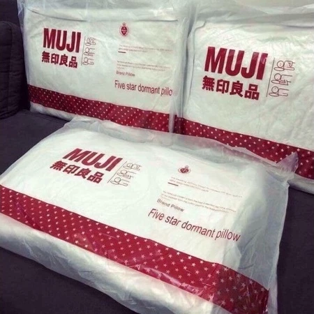 Ruột gối ép xuất nhật 45x65cm , hàng đẹp nhồi bông trắng kháng khuẩn