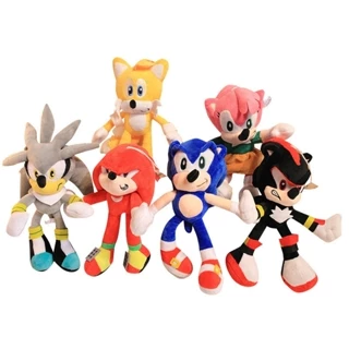 Đồ chơi nhồi bông Hình Nhím Sonic 28cm Mềm Mại Đáng Yêu