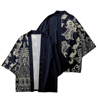 Áo Khoác Kimono In Họa Tiết Samurai Thời Trang Nhật Bản Dành Cho Nam Nữ