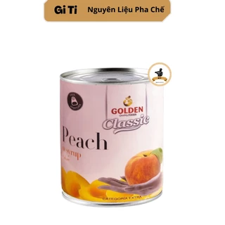 Đào ngâm Golden Classic - Lon 820gr (Miếng to, giòn)