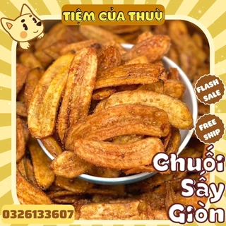 500G CHUỐI SẤY MÈ - THƠM GIÒN NGON RẺ CHẤT LƯỢNG - 300G / 500G, đồ ăn vặt