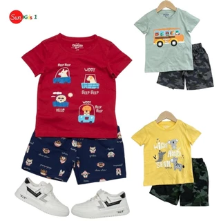 Đồ bộ bé trai size 1-7 tuổ, đồ bộ trẻ em chất thun cotton mềm mịn thoáng mát, thấm hút mồ hôi  tốt, nhiều màu - SUNKIDS1