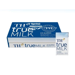 (Thùng 48 Hộp ) Sữa Tươi TH True Milk Có đường/Ít Đường/Không Đường 110ml