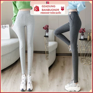 Quần legging mùa đông siêu ấm lưng cạp cao giữ nhiệt leggin ôm bó vải dày dặn T2