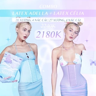 [Adella + Célia] Combo 2 Đai Latex Định Hình Eo Sau Sinh & Sau Phẫu Thuật Hút Mỡ  - Latex Corset Chuẩn Chính Hãng WSTORE