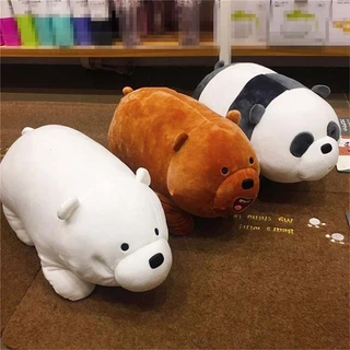 We Bare Bears Ice Bear Đồ chơi sang trọng Búp bê nhồi bông dễ thương Gối mềm Quà tặng trẻ em