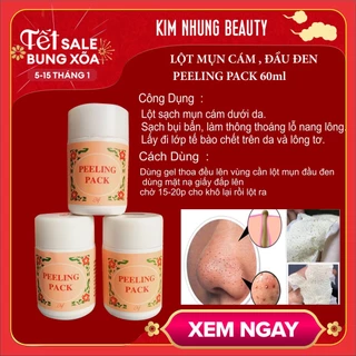 Kem lột mụn cám, mụn đầu đen PEELING PACK