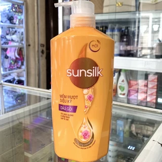 Dầu gội Sunsilk mềm mượt diệu kì 650g ( mầu vàng )