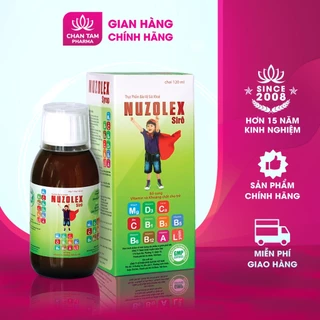 Siro ăn ngon Nuzolex Bổ Sung Vitamin và Khoáng Chất cho Trẻ em - 120ml