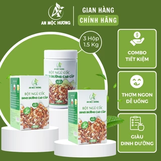 Combo 3 hộp bột ngũ cốc dinh dưỡng cao cấp 5IN1 An Mộc Hương (1.5kg)