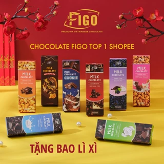 [GIÁ DÙNG THỬ]  Bar 20g Combo Mix các vị Kẹo Socola sữa và Kẹo socola đen FIGO ( ĐỒ ĂN VẶT NỘI ĐỊA VIỆT NAM NGON )