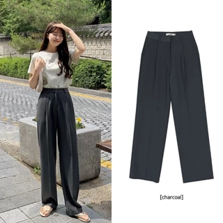 [MADE IN KOREA] Quần vải slacks Hàn Quốc chọn size theo chiều cao và vòng eo