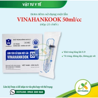 Bơm Tiêm Vinahankook hộp (1ml, 3ml, 5ml, 10ml, 20ml, 50ml)