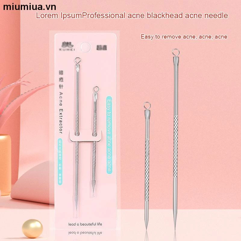 miumiua🔮Bộ 2 cây nặn mụn đầu đen bằng thép không rỉ