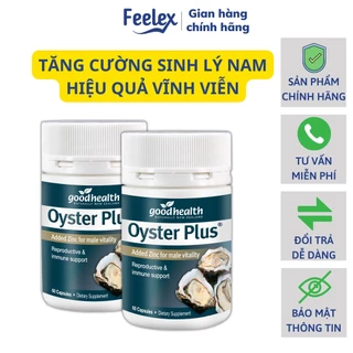 Combo 2 hộp viên uống tinh chất hàu biển Goodhealth Oyster Plus tăng cường sinh lực phái mạnh - Hộp 60v