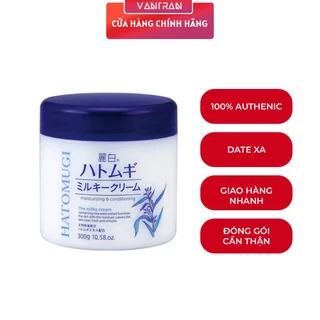 [ Có Tem Phụ ] Kem Dưỡng Ẩm, Làm Sáng, Trẻ Hóa Da Mặt Reihaku Hatomugi Moisturizing & Conditioning Milky Cream 300g