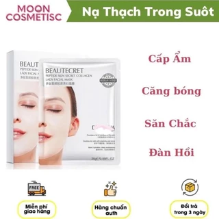 Mặt Nạ Thủy Tinh Trong Suốt Bioaqua Pinkmia, Thạch Collagen Beautecret Phục Hồi Và Làm Mờ Vết Nhăn Hiệu Quả