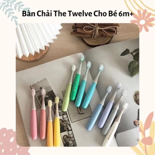 [ PASTEL COLOR ] Bàn chải cho bé 1-8 tuổi The Twelve Hàn quốc, Bàn chải lông tơ mềm cho bé