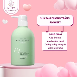 Sữa tắm nước hoa muối biển Flowery 500ml . .