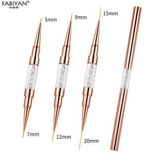 Cọ vẽ trang trí móng FABIYAN 2 đầu dài 3 kích thước 5+7/ 9+12/15+20mm