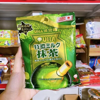 [HÀNG NỘI ĐỊA NHẬT] KẸO TRÀ XANH SỮA UHA GÓI 40GRAM