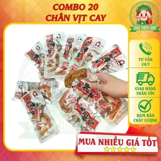 COMBO 20 Chân vịt đỏ Dacheng cay nhiều ✅GÓI TIẾT KIỆM ⭐Song.Thien.Shop✅