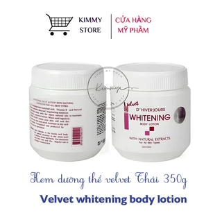 Lẻ 1 hộp 350g lotion velvet whitening chữ đỏ