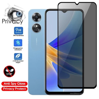 Kính Cường Lực Chống Nhìn Trộm Kèm Phụ Kiện Cho Oppo A17 A17K OppoA17 A17 K