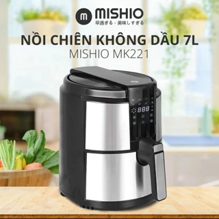 Thanh lý trưng bày - Nồi Chiên Không Dầu Mishio MK221 điều khiển cảm ứng 9L (5L) 1500W