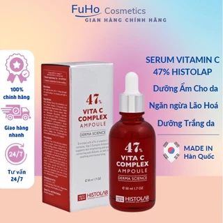 Tinh Chất Serum Dưỡng Trắng Sáng Da Histolab Vita C Complex Ampoule 47% 50ml Fuho Cosmetics