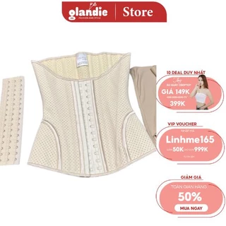 Đai nịt bụng Latex Glandie gen nịt bụng thế hệ mới che mỡ lưng giảm mỡ bụng mặc váy body lấy lại dáng nhanh chóng