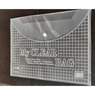 Túi Đựng Tài Liệu MY CLEAR BAG /Túi một khuy, Bìa nút My clear bag