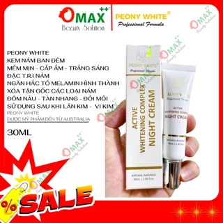 KEM PEONY WHITE BAN ĐÊM - ACTIVE WHITENING COMPLEX - HỖ TRỢ CẢI THIỆN NÁM DA 30ml