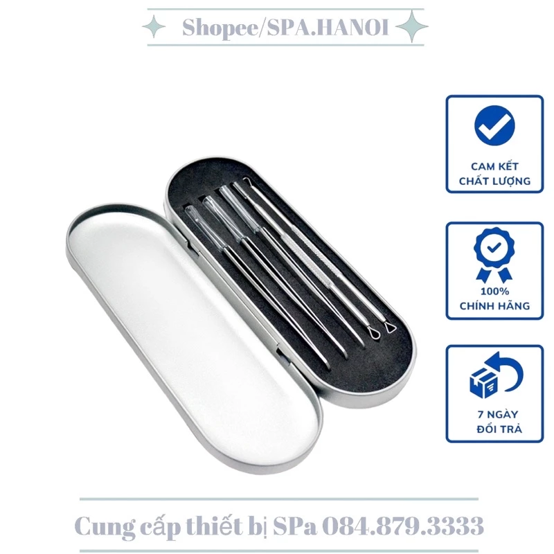 [SPA HN] 5 Nhíp Gắp Mụn Kèm Hộp Cao cấp Chuyên Dụng cho SPa