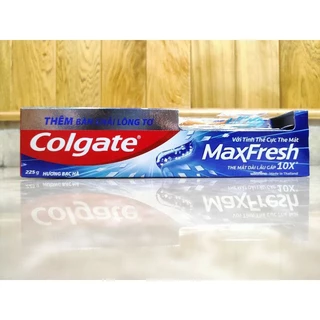 [Tặng bàn chải] Kem đánh răng Colgate 225g MaxFresh/ Bạc Hà