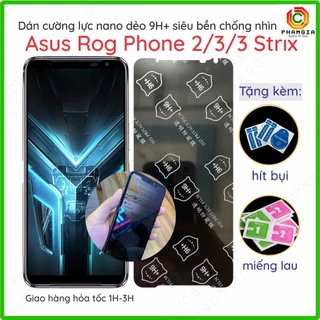 Dán cường lực chống nhìn trộm Asus Rog Phone 2 /3 / 3 Strix dẻo nano chuẩn cường lực 9H