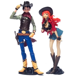 Mô Hình Nhân Vật Monkey.D.Luffy Cowboy Luffy Nami Trong Phim Hoạt Hình One Piece Bằng PVC