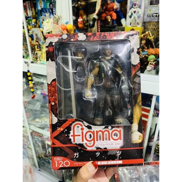 Đồ chơi mô hình chính hãng Figma 120 Guts Black Soldier Ver. Berserk Max Factory