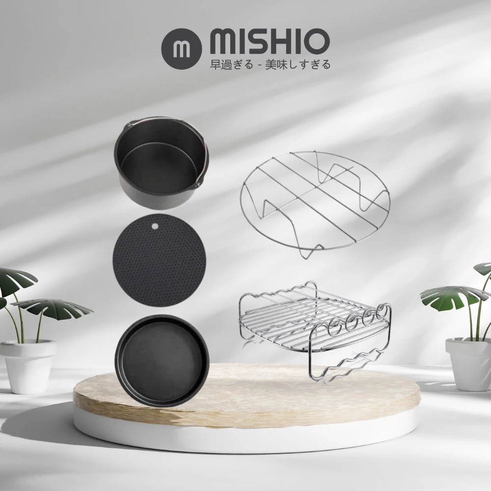 Phụ kiện Nồi Chiên Không Dầu Mishio MK217 loại 8 inch