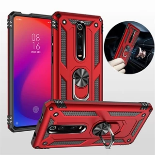 Ốp Điện Thoại Kiểu Giáp Kèm Giá Đỡ Nhẫn Từ Tính Cho Xiaomi K20Pro K30 Mi9T Mi9 Mi 9T CC 9E SE Cc9Pro A3Lite Redmi Note 7 8 8T 10 7A 8A