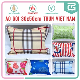 Áo gối /vỏ gối thun lạnh Việt Nam kích thước: 35 x 50cm