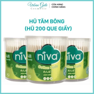 Tăm bông ngoáy tai Niva Cotton Buds AJ2 (Hộp 200 Que)