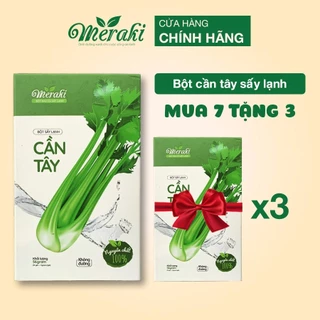 [COMBO 7 TẶNG 3] Bột Cần Tây Sấy Lạnh MERAKI Nguyên Chất hộp 56g