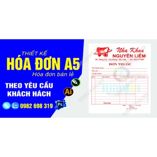 10 cuốn hoá đơn bán hàng theo yêu cầu khổ A5,A6 lấy ngay loại 100 tờ 1 quyển