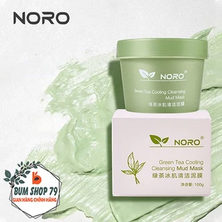 Mặt nạ trà xanh Noro 100g làm sạch lỗ chân lông sáng da, Mặt nạ dưỡng ẩm bùn đất sét trà xanh giảm mụn làm sạch da